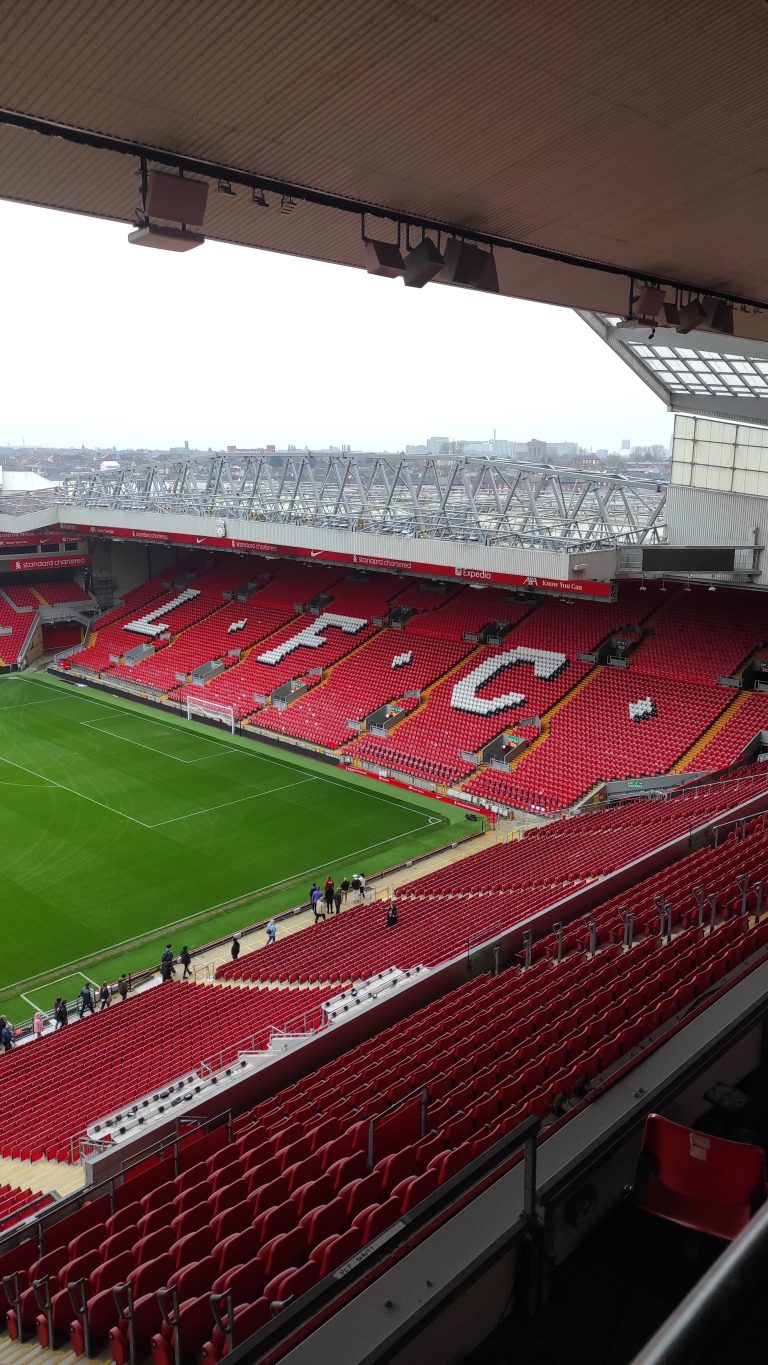 visite du stade d'Anfield