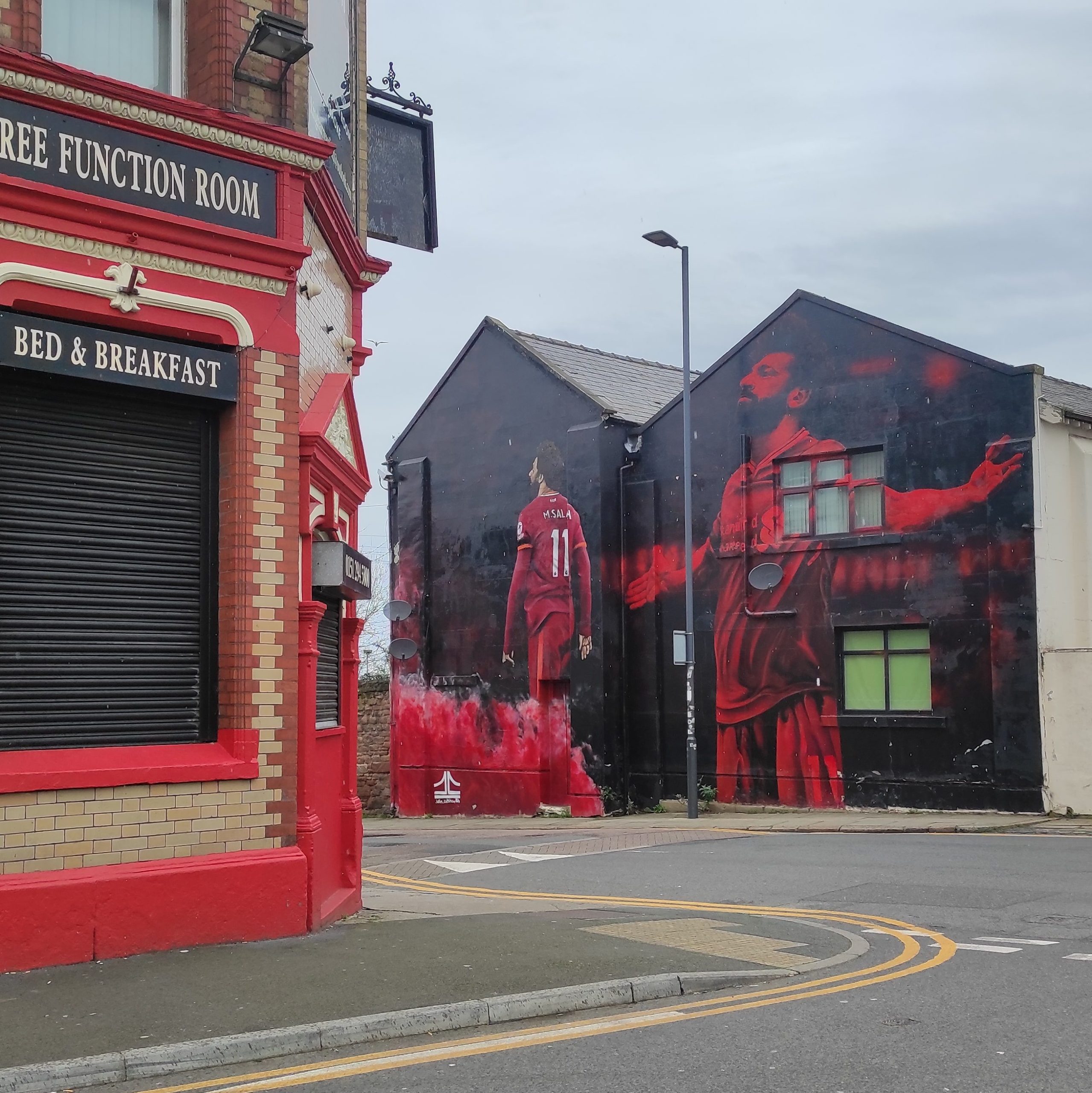 peintures murales du liverpool football club à proximité du stade d'Anfield